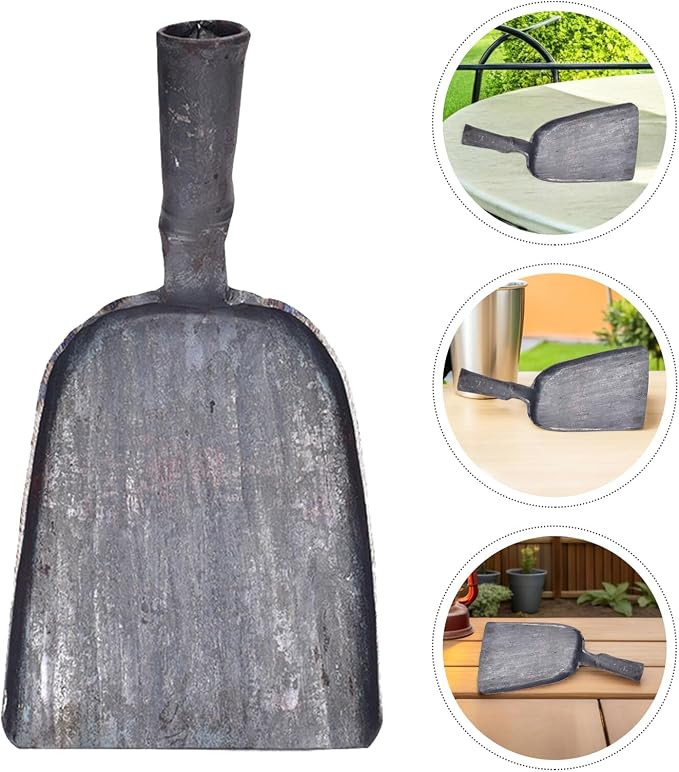 Veemoon Steel Fireplace Ash Shovel, BBQ Charcoal Shovel Small Compact Coal - Image 8
