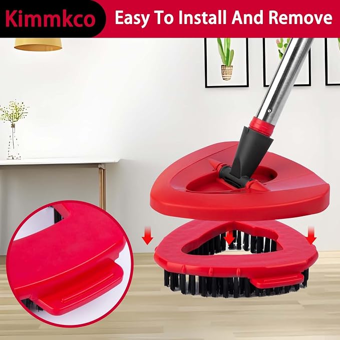 2 Pack Spin Mop Replace Head Base Scrub Brush Mop Head Compatible - Image 4