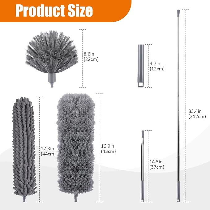 4 Pcs Microfiber Cobweb Duster - Image 2