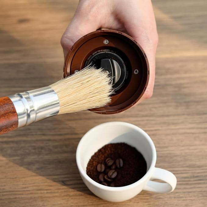 2Pcs Coffee Machine Cleaning Brush Espresso Brush Tools Accessories Wooden - Image 3