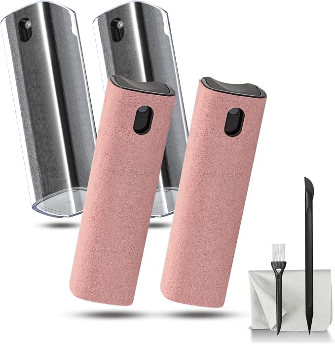 walrfid 4Pcs Car Screen Cleaner, Computer Screen Cleaner Spray and Wipe by walrfid