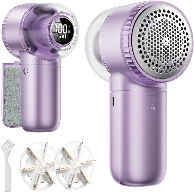 Fabric Shaver with Lint Brush, Large Lint Shaver with Digital Display, 3-Speeds by Fabricshaver