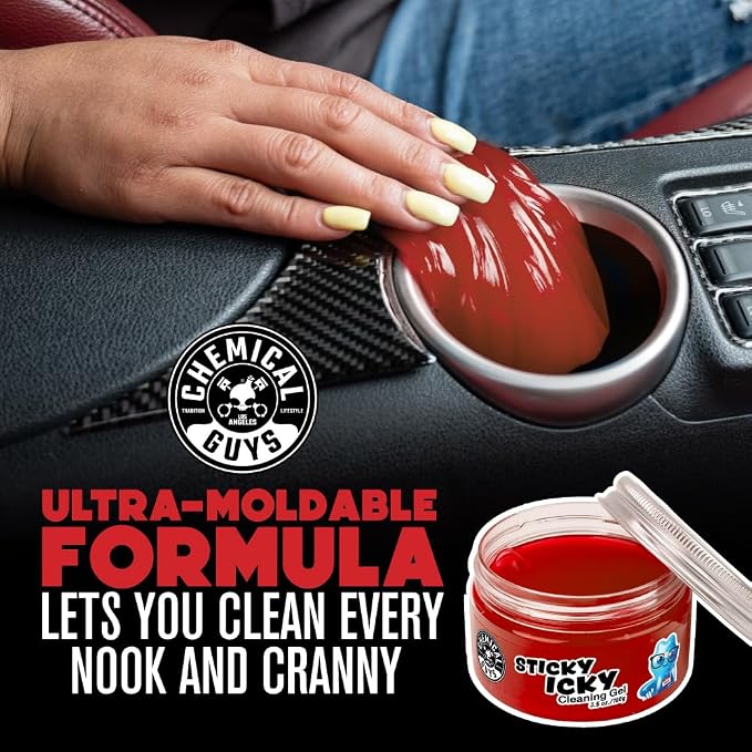 Chemical Guys Sticky Icky Car Cleaning Gel, Car Dust Crevice Cleaner, Slime - Image 4