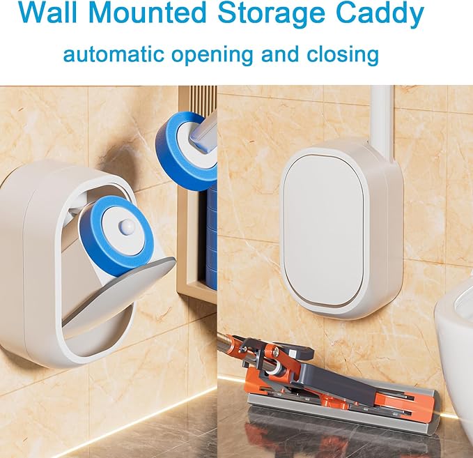 Wall Mounted Disposable Toilet Brush and Holder Toilet Bowl Cleaner - Image 5