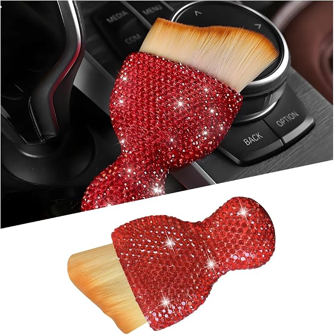 Bling Car Detailing Brush, Crystal Rhinestone Non-Scratch Vehicle Cleaning Dust by Unknown