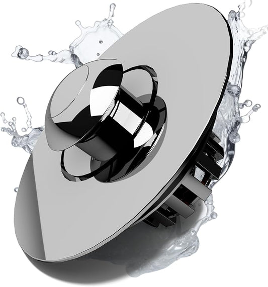 Kitchen Sink Drain Strainer 3 in 1, 304 Stainless Steel Pop Up Sink Stopper by YKWLHomeSolution