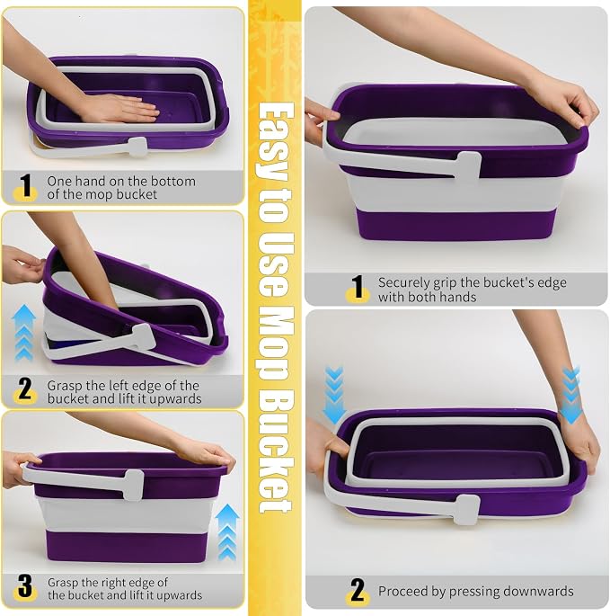 Collapsible Mop Bucket for Cleaning - Image 7