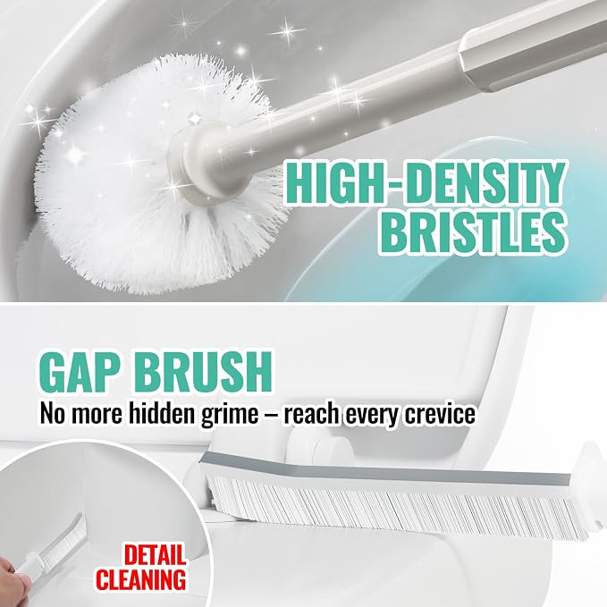 2PACK 4 in 1 Toilet Brush and Plunger Set - Image 6