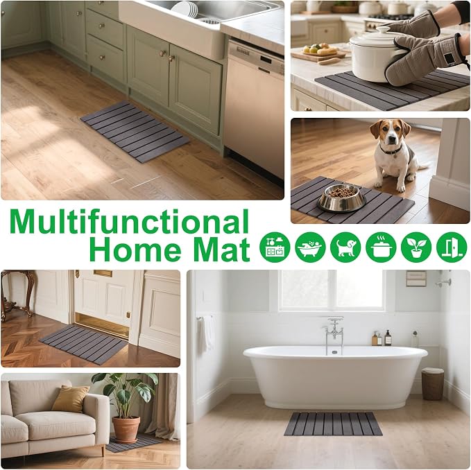 Stone Drying Mat for Kitchen Counter Large, Foldable Quick Dry Diatomaceous - Image 5