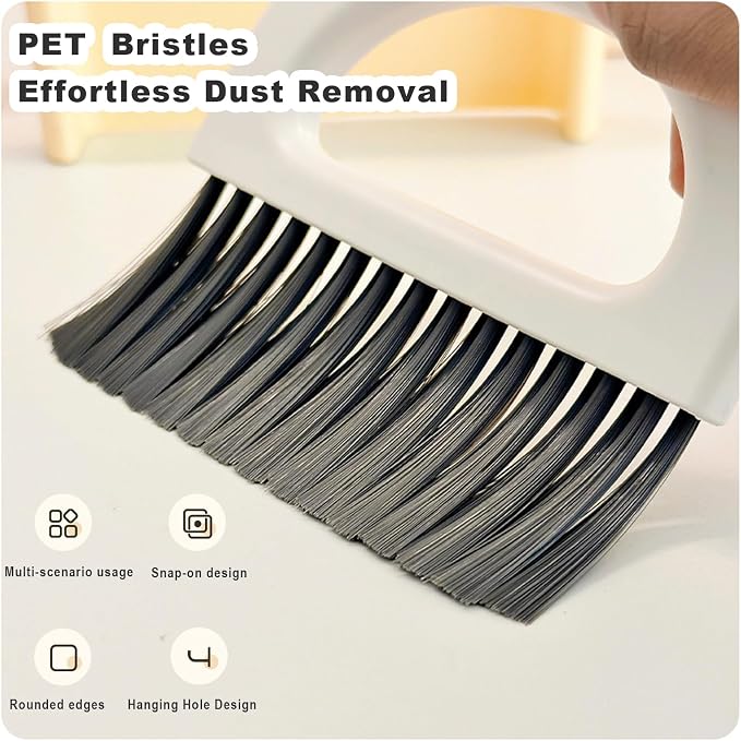 Small Dustpan and Broom Set, Mini Handheld Dust pan - Image 3