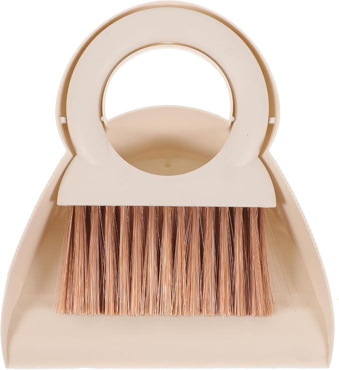 minkissy 1set Mini Broom and Dustpan Set Portable Handheld Cleaning Brush and by minkissy
