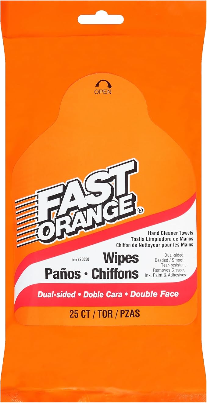 Fast Orange 25050 Hand Cleaner Wipes, Mechanic Wipes by FastOrange