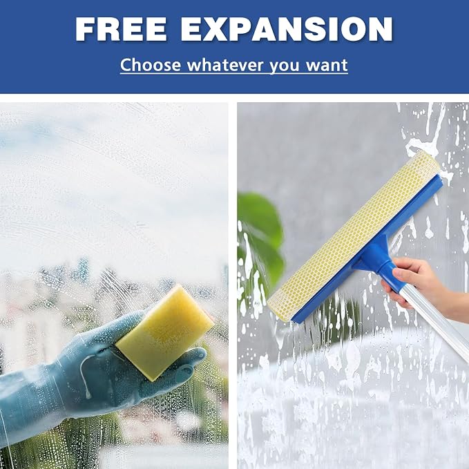 Professional Window Squeegee, 2 in 1 Squeegee Window Cleaner - Image 4