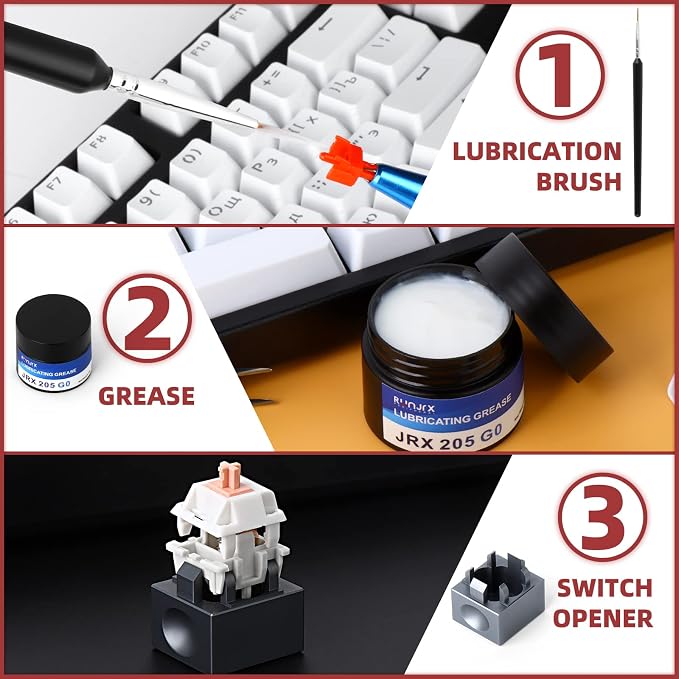 YIMAGUJRX RUNJRX Keyboard Switch Lube Kit JRX 205G0 0.53oz/15g, Switch Opener - Image 3