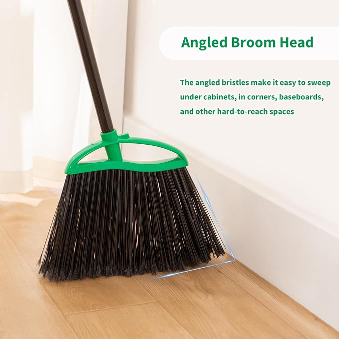 2 Pack Angle Broom, Household Commercial Floor Cleaning, - Image 5