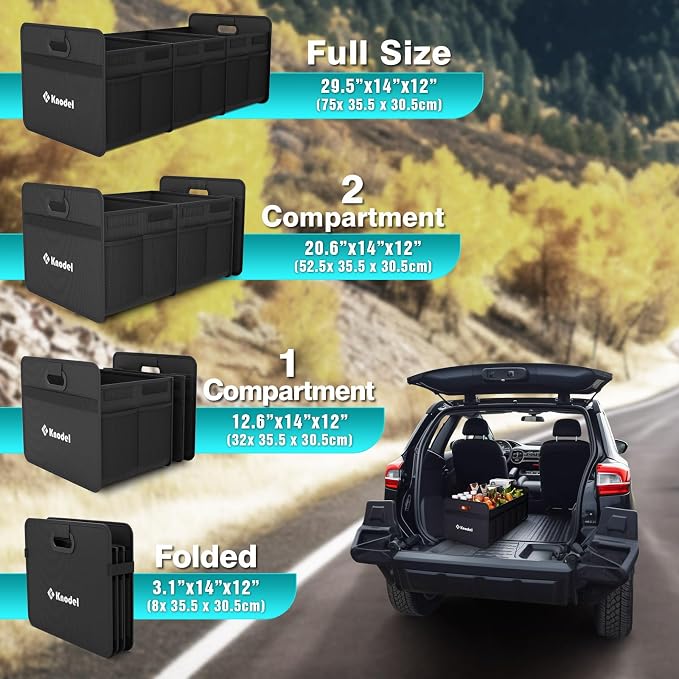 K KNODEL Car Trunk Organizer, Foldable Organizer - Image 7