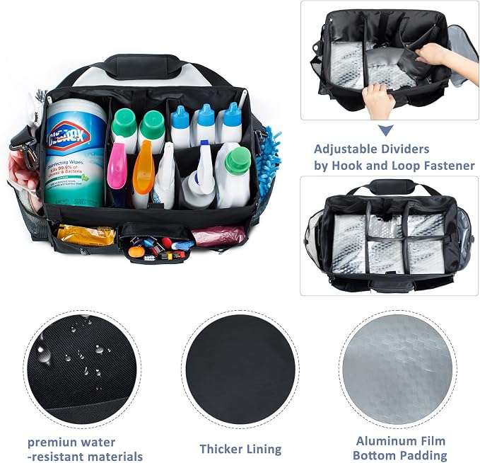 Large Cleaning Supplies Organizer-Cleaning Caddy Organizer - Image 2