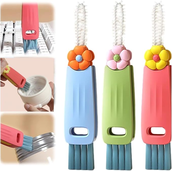 3 in 1 Cup Lid & Crevice Cleaning Brush by DAMARI