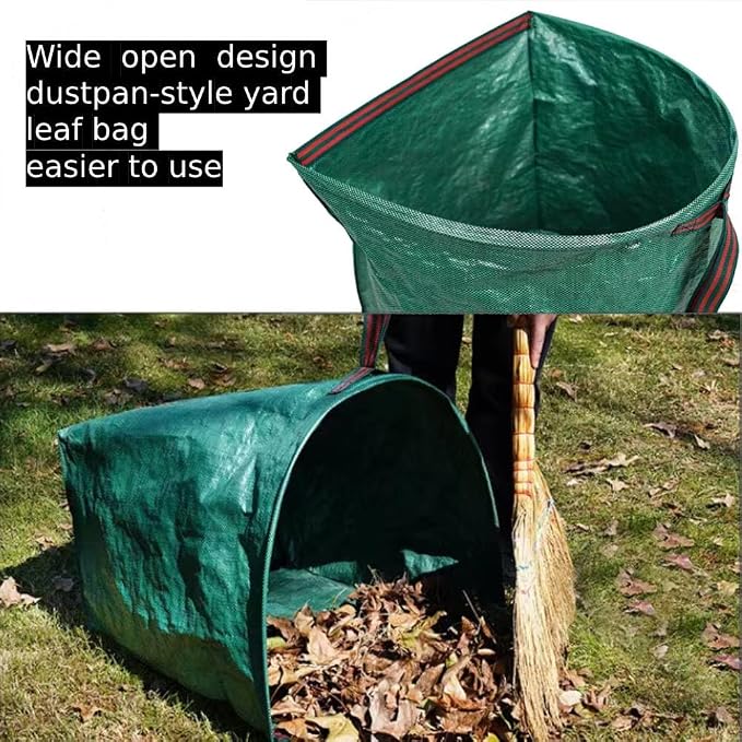 2 PACK Leaf Bag, Lawn Bags, Reuseable Yard Waste Bag, Heavy Duty Lawn and Leaf - Image 6