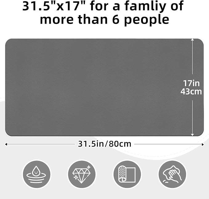 LOPNUR Kitchen Dish Drying Mat, 31.5"x17" Extra Large Dish Drying Mats - Image 5