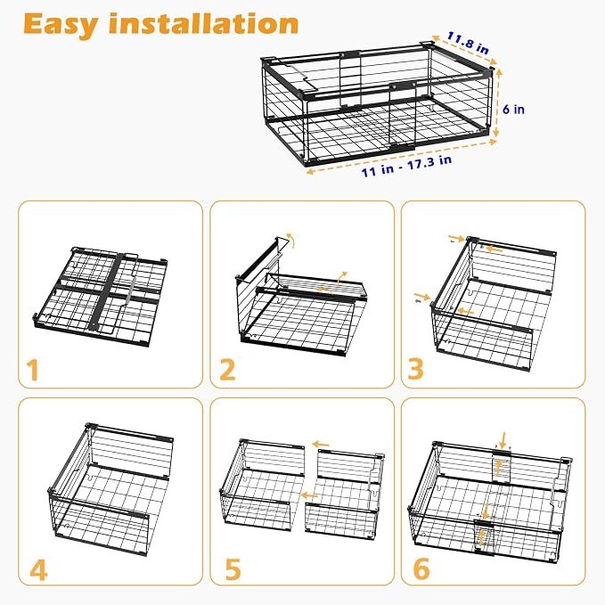NADAMOO Freezer Organizer Bins, 3 Packs Large Expandable Stackable Chest - Image 8