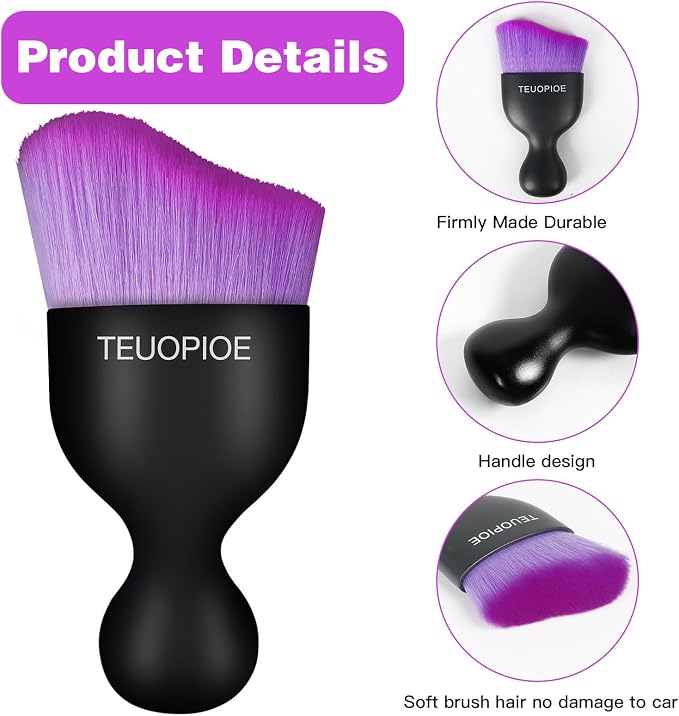 Car Interior Cleaning Brush, Car Duster Interior, Car Detailing Brush Dusting - Image 3