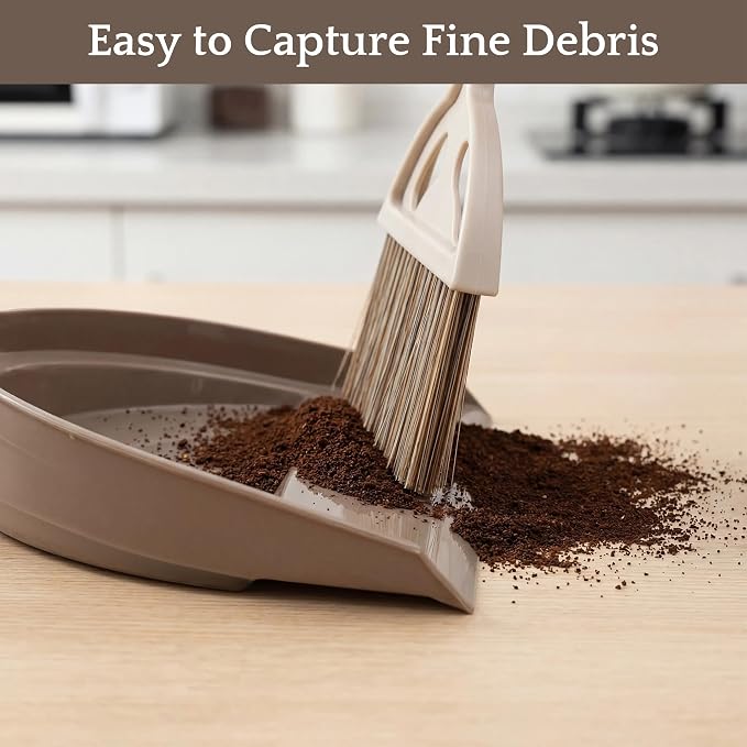Mini Broom and Dustpan Set, Small Handheld Broom and Dustpan - Image 7