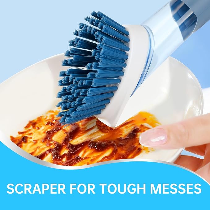 Soap Dispensing Scrub Dish Brush Head Replacements - Image 3