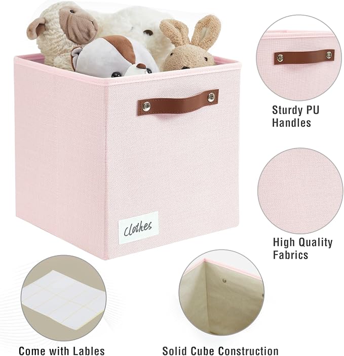 Collapsible Fabric Storage Cube Bins - Image 3