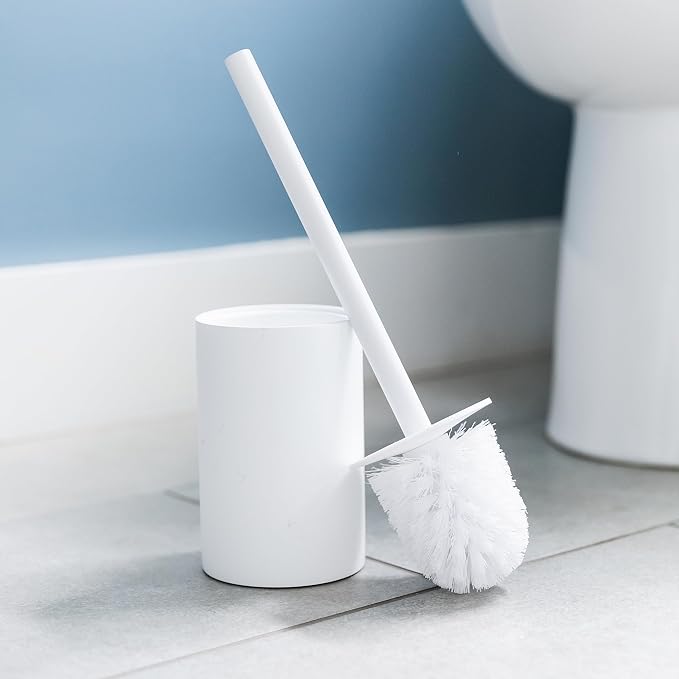Matte White Toilet Bowl Brush for Bathroom - Image 7