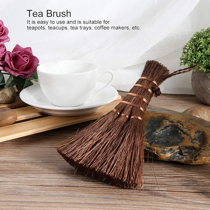 Mini Palm Broom Whisk Sweeping Hand Handle Broom, Mini Metal Brush, Handcrafted - Image 2