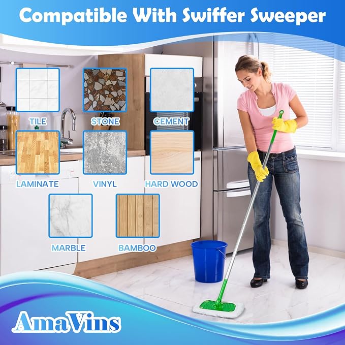 5 Pack Reusable 100% Cotton Mop Pads Compatible - Image 7