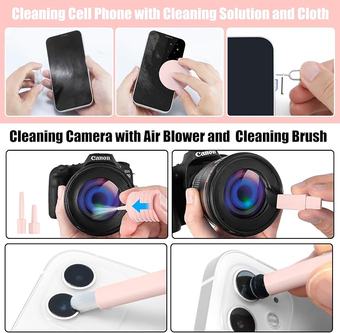 walrfid Laptop Phone Screen Cleaner Kit, Computer Keyboard Brush Cleaning Spray - Image 4