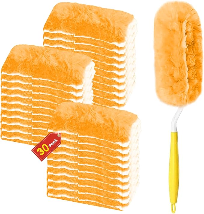 Duster Refill for Swiffer Duster, 360 Dusters Refills Kit, 2 Sided Disposable by BEVAUEG