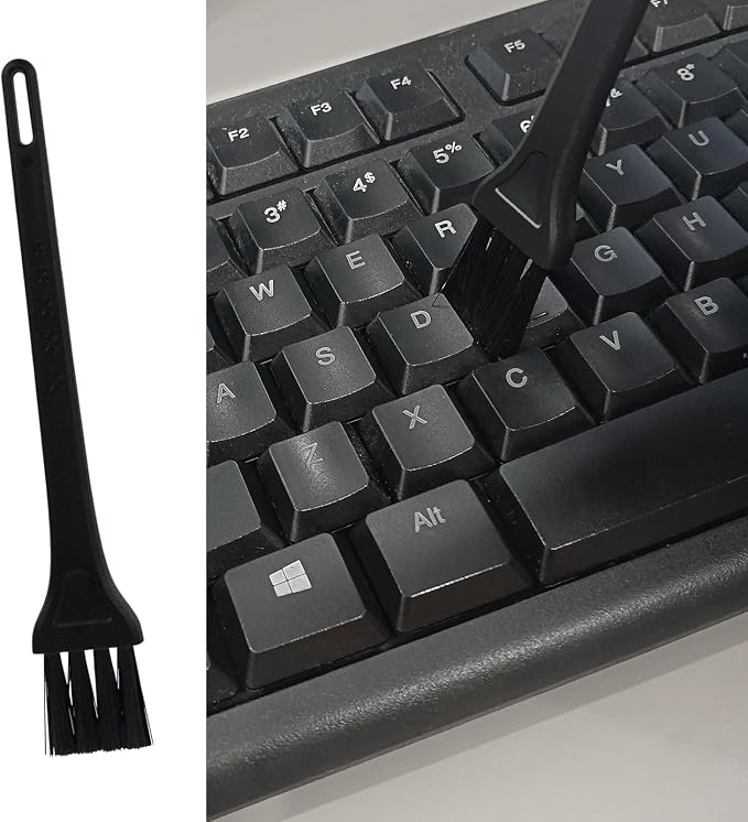 ZUFECY 3-Pc Keyboard Cleaning Tool Set: Keycap Puller & Dual Brushes - Image 4