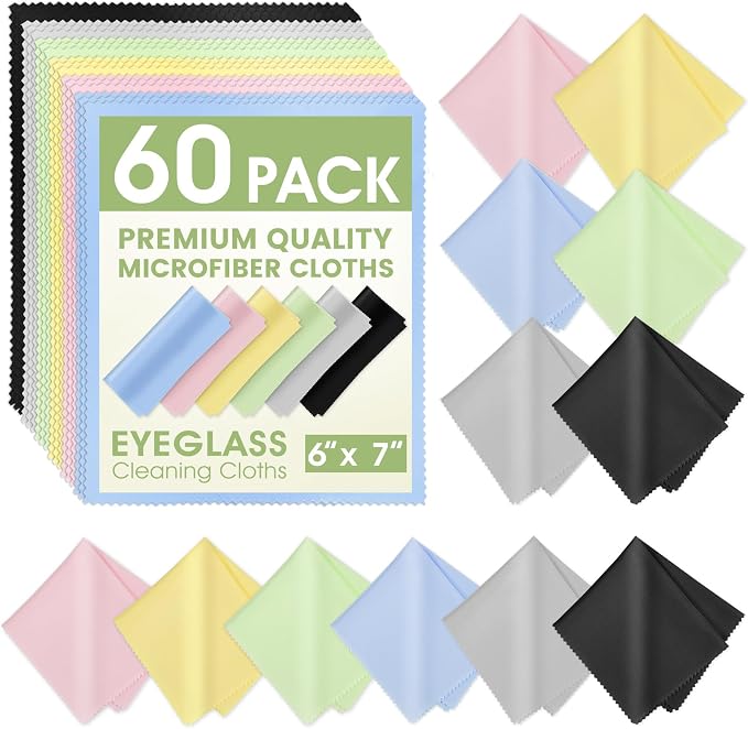 60-Pack Microfiber Cleaning Cloths by Unknown