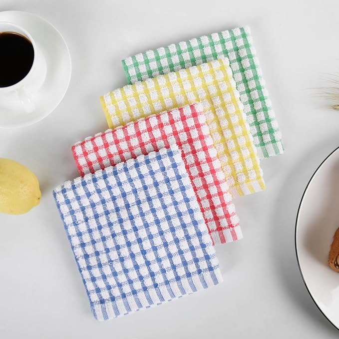 Oeleky Dish Cloths for Kitchen Washing Dishes, Super Absorbent Dish Rags - Image 8