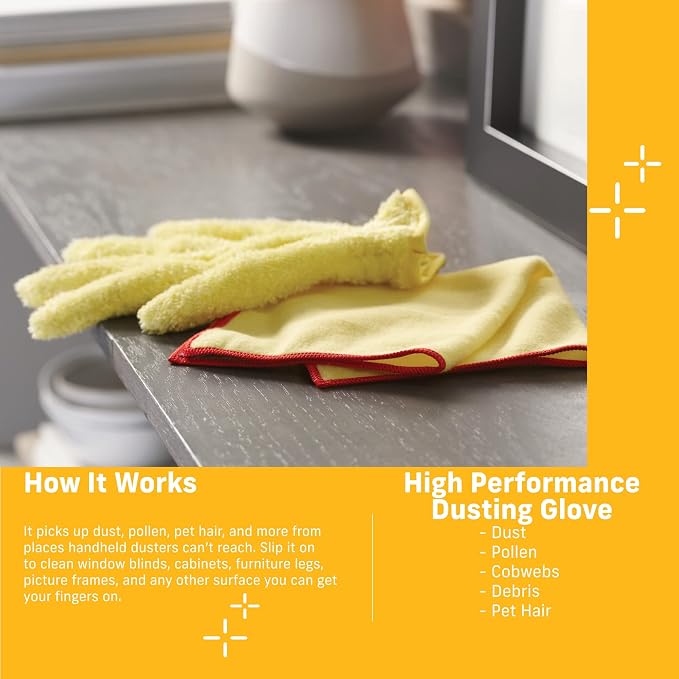 E-Cloth High Performance Dusting Glove, Premium Reusable Microfiber Dusters - Image 2