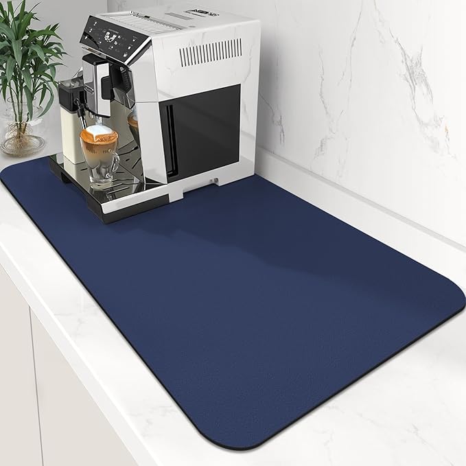 WISELIFE Coffee Mat Super Absorbent Dish Drying Mat Coffee Bar Accessories by WiseLife