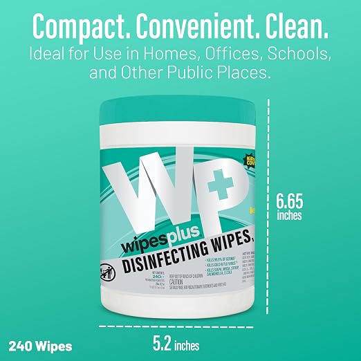 WIPESPLUS Disinfecting Surface Wipes Canister Bleach Free - Image 4