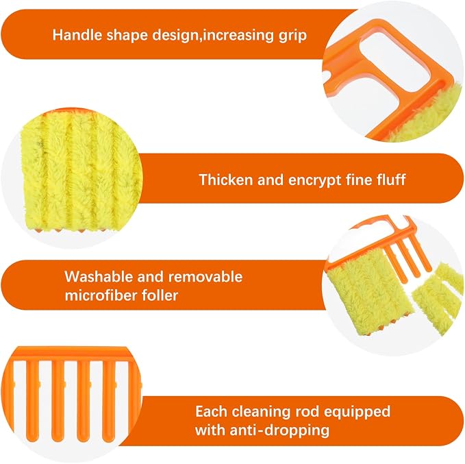12pcs blinds cleaner tool handheld mini blind cleaner - Image 4