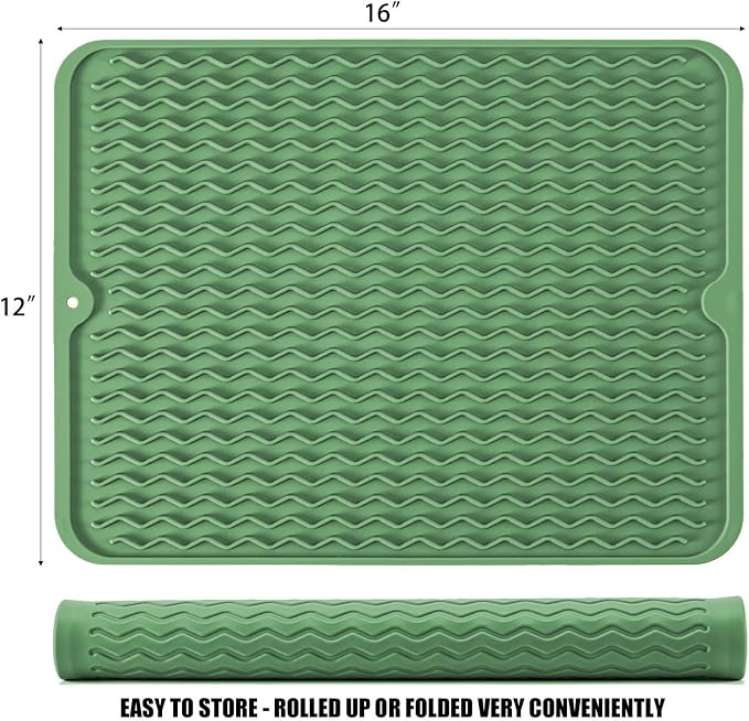 Silicone Dish Drying Mat for Multiple Usage, Easy clean, Eco-friendly, - Image 2