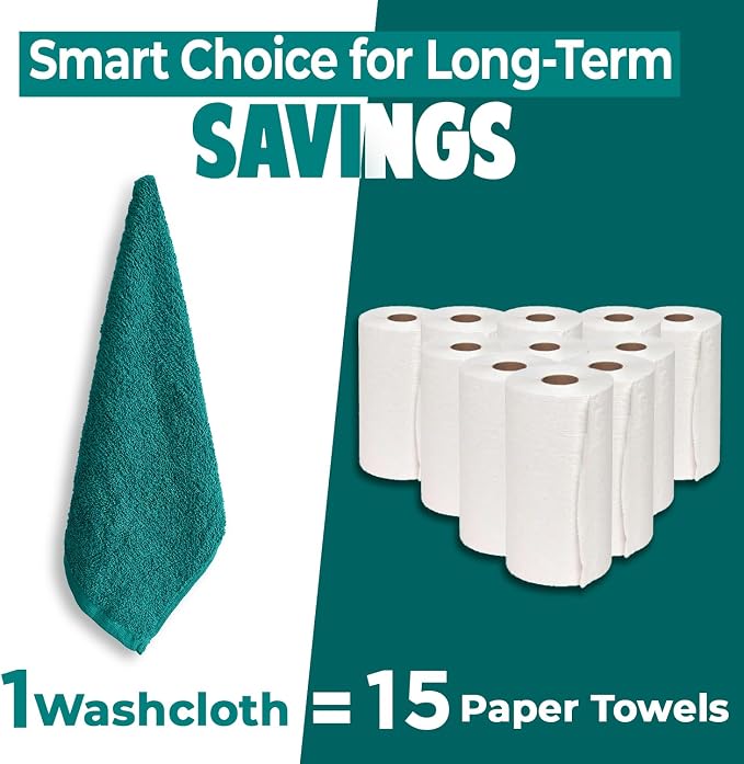 DAN RIVER 24 Pack Wash Cloths for Showering - Image 6