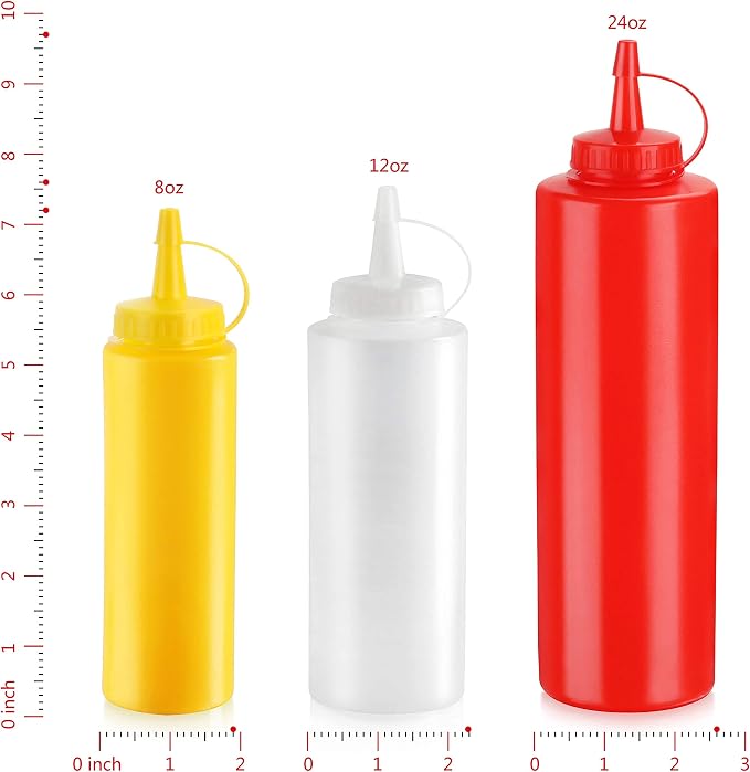 New Star Foodservice 26207 Squeeze Bottles, 24 oz - Image 2