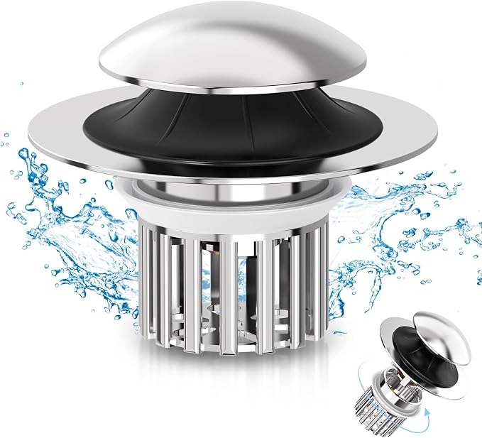 Universal 4 in 1 Bathroom Sink Stopper by MUAIOLAUS