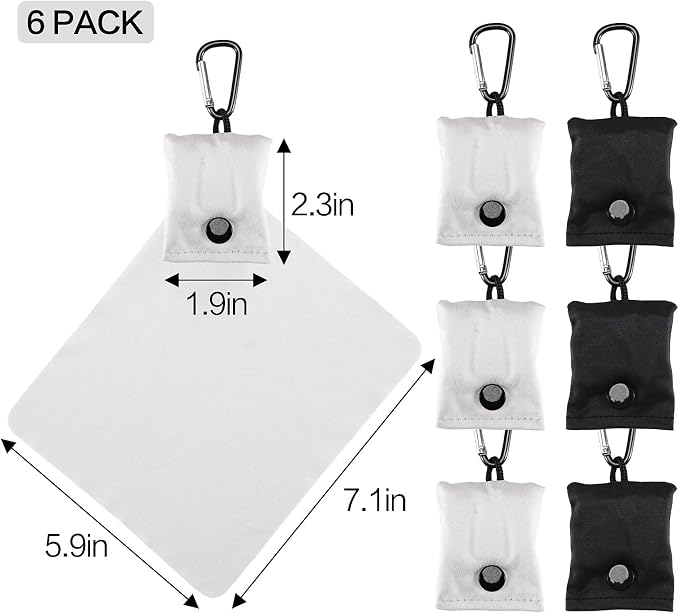 Vemiss 6 Pack Microfiber Glasses Cleaning Cloth, Wipes Lens Eyeglasses & Screens - Image 2