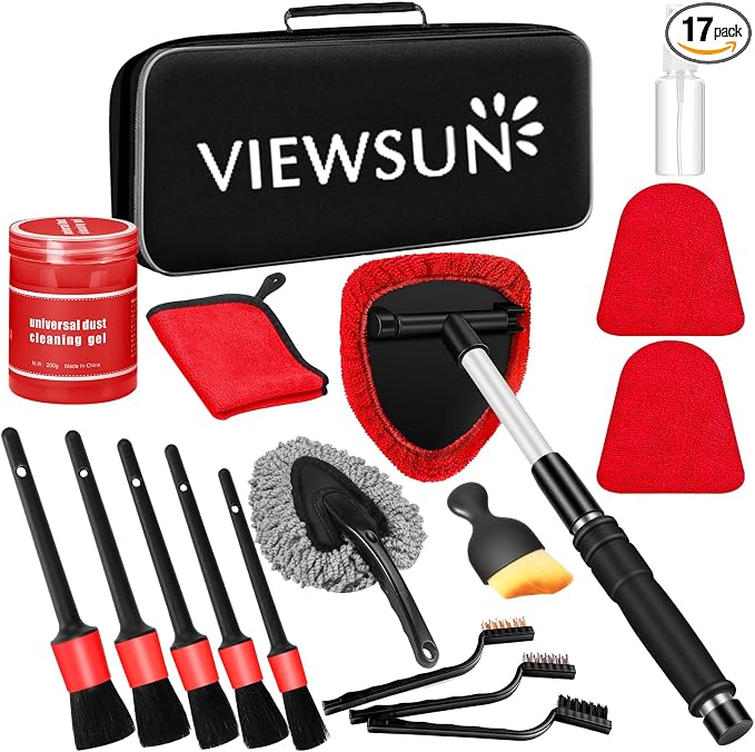 Viewsun Windshield Cleaner Tool, Car Detailing Kit Interior Cleaner, Car by Viewsun