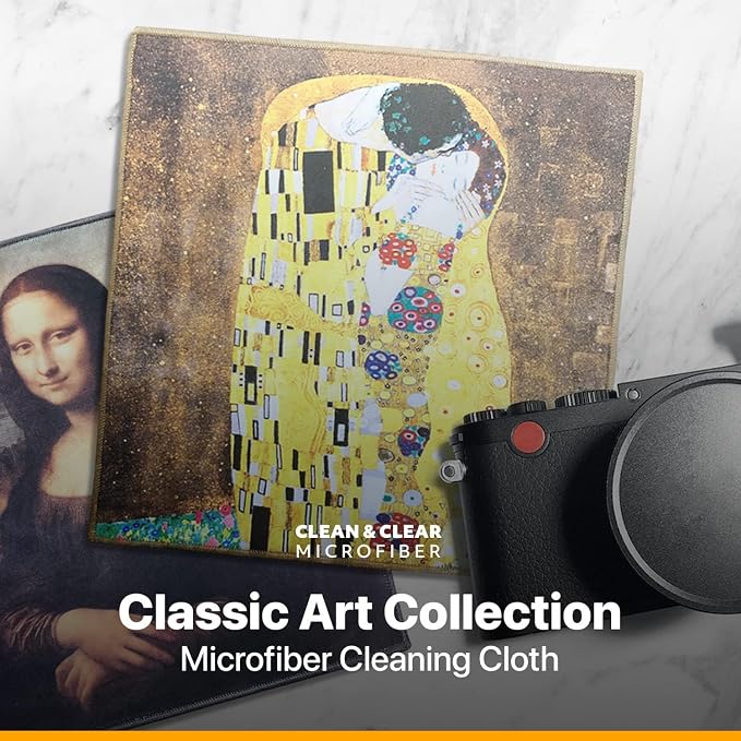 Large Microfiber Cleaning Cloths – Classic Art “Gleaners” Design, Premium Lens - Image 4