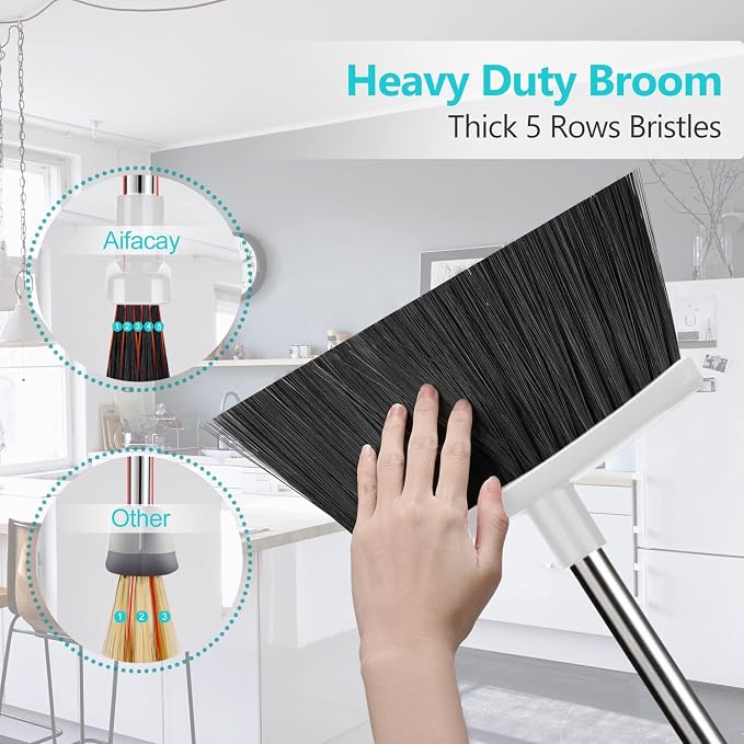 Aifacay Broom and Dustpan Set, Broom - Image 5