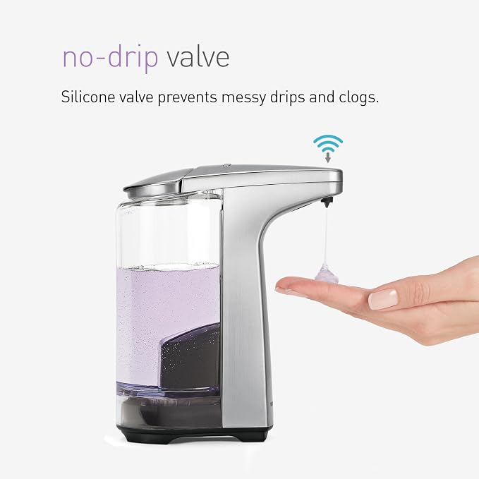 simplehuman 8 oz. Touch-Free Sensor Liquid Soap Pump Dispenser - Image 2
